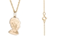 Disney Children's Frozen Elsa 15" Pendant Necklace in 14k Gold